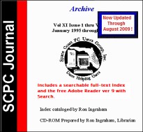 SCPC Journal Archive CD-ROM