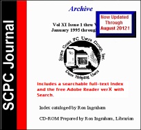 SCPC Journal Archive CD-ROM